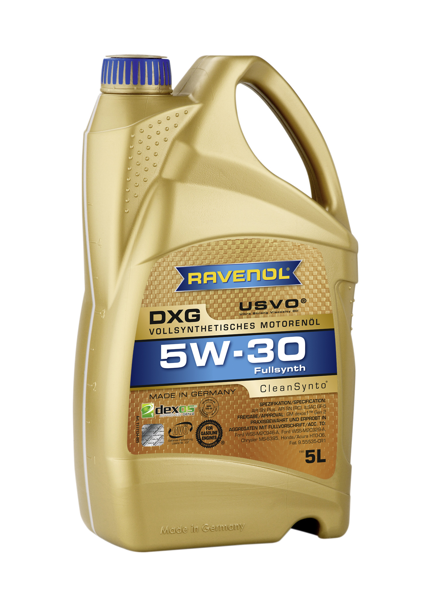 RAVENOL DXG 5W-30 USVO® 4+1L ZDARMA                                  