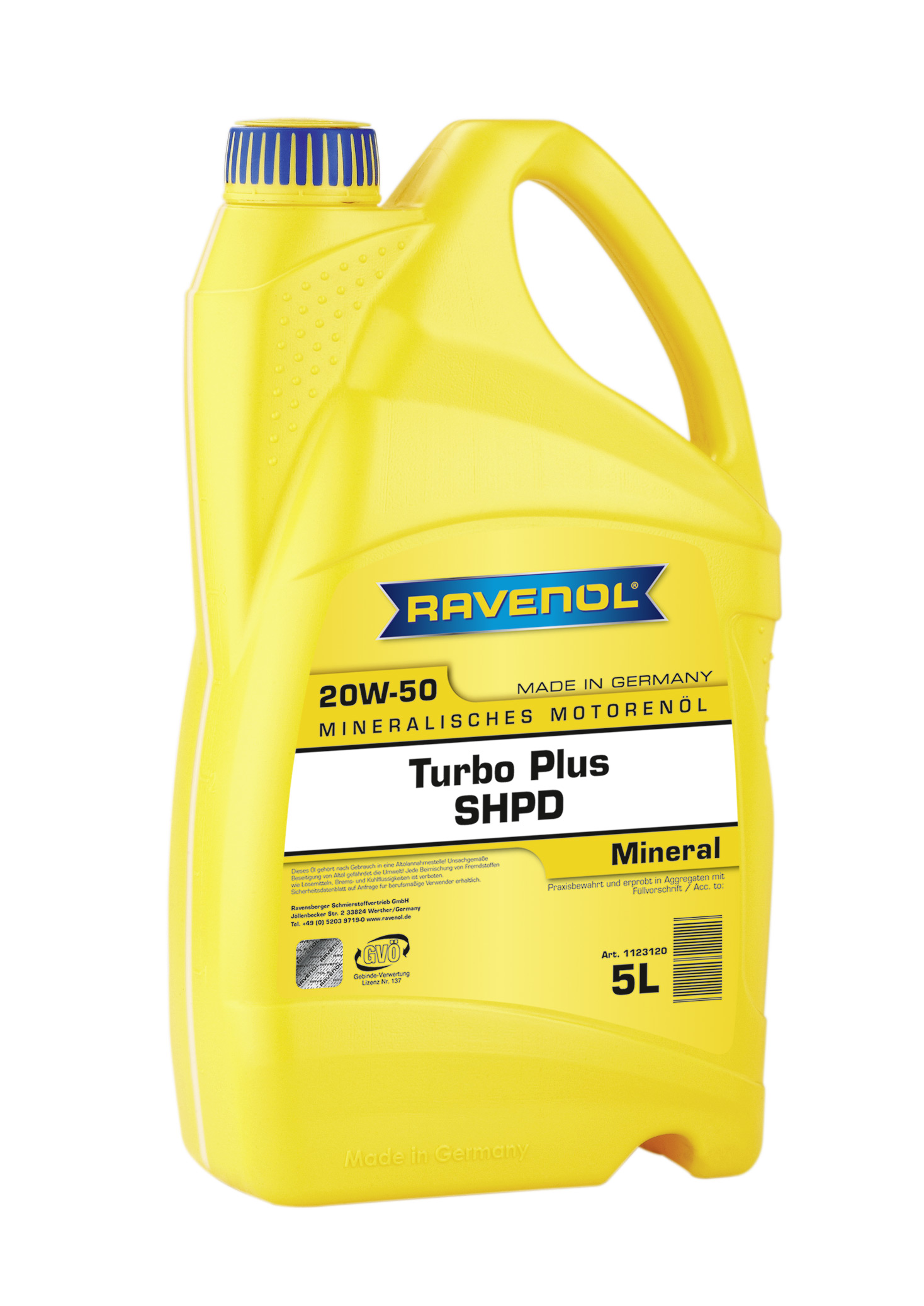 RAVENOL TURBO PLUS SHPD 20W-50 5L 