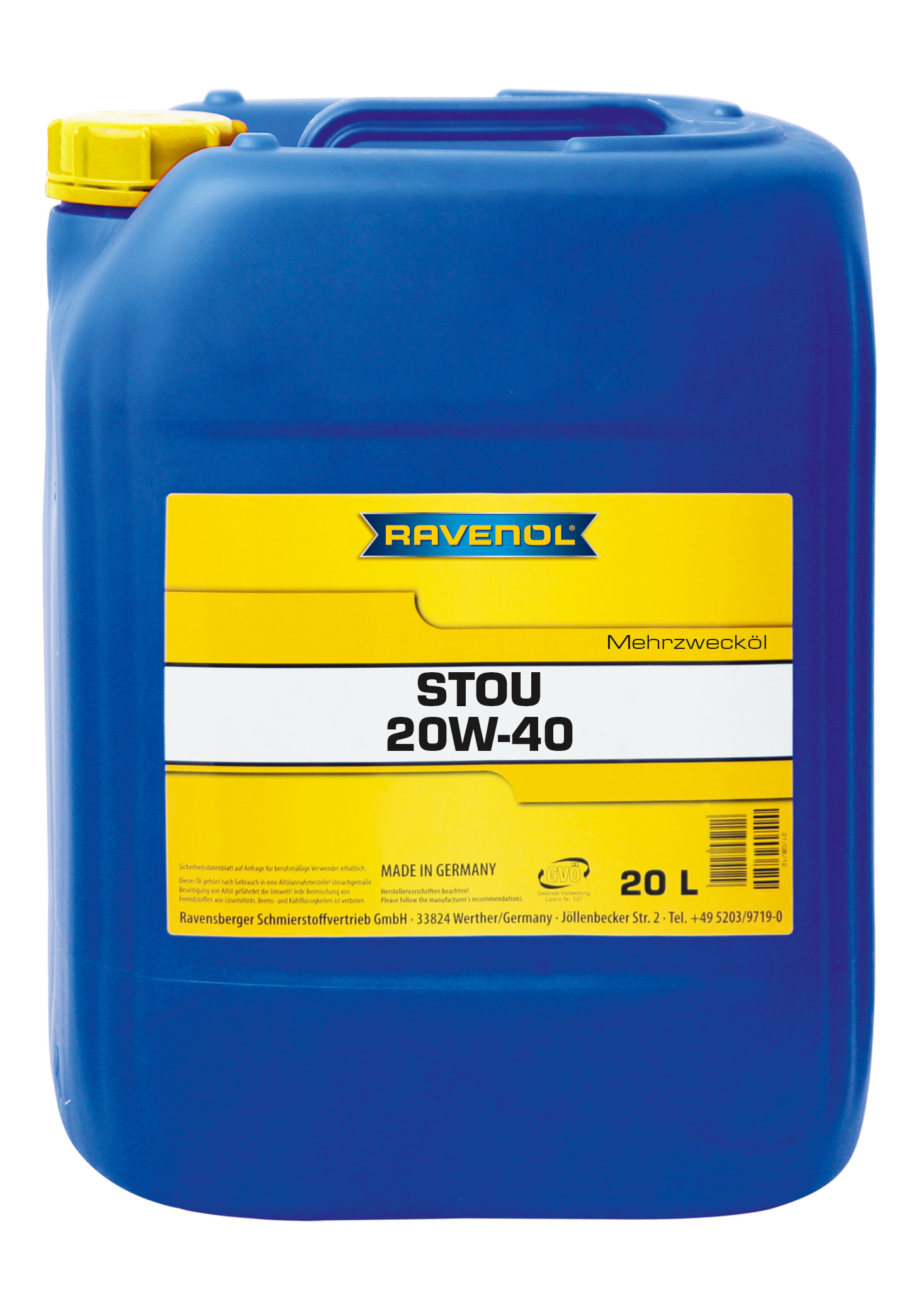 RAVENOL STOU 20W-40 20L