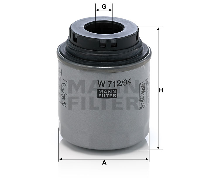 MANN OLEJOVÝ FILTR W 712/94