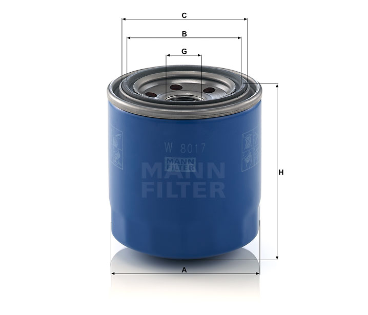 MANN OLEJOVÝ FILTR W 8017