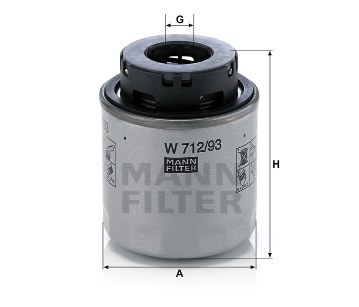 MANN OLEJOVÝ FILTR W 712/93