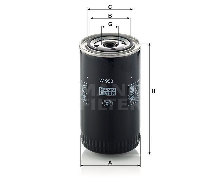 MANN OLEJOVÝ FILTR W 950