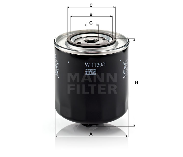 MANN OLEJOVÝ FILTR W 1130/1