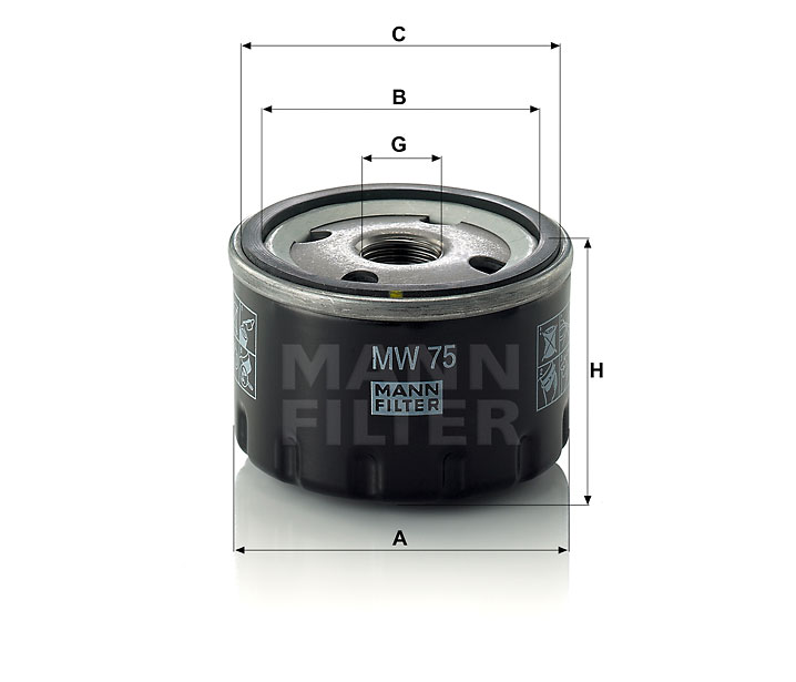 MANN OLEJOVÝ FILTR MW 75