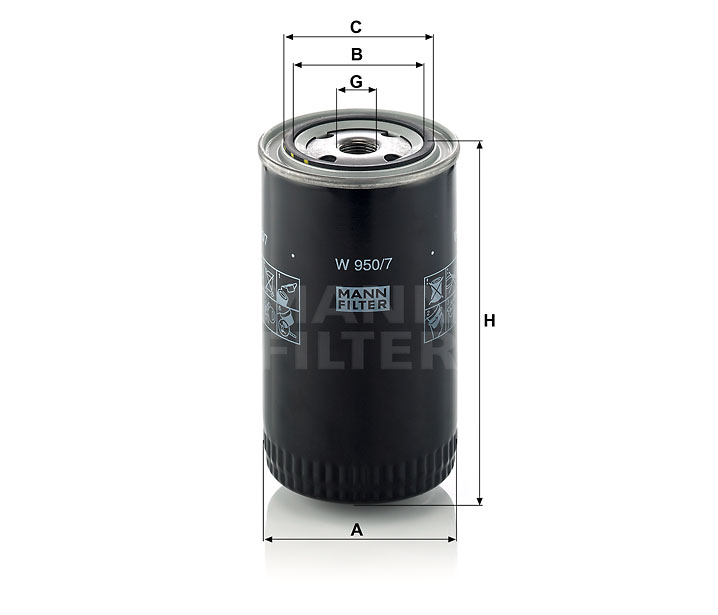 MANN OLEJOVÝ FILTR W 950/7