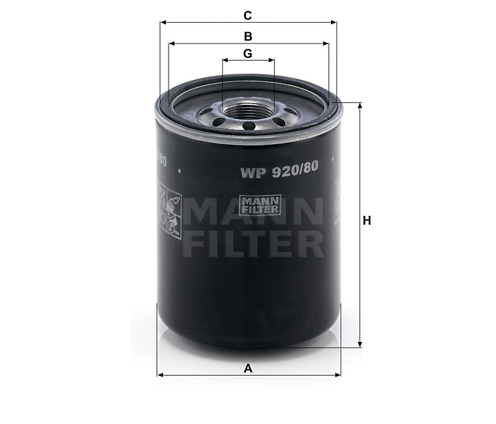 MANN OLEJOVÝ FILTR WP 920/80