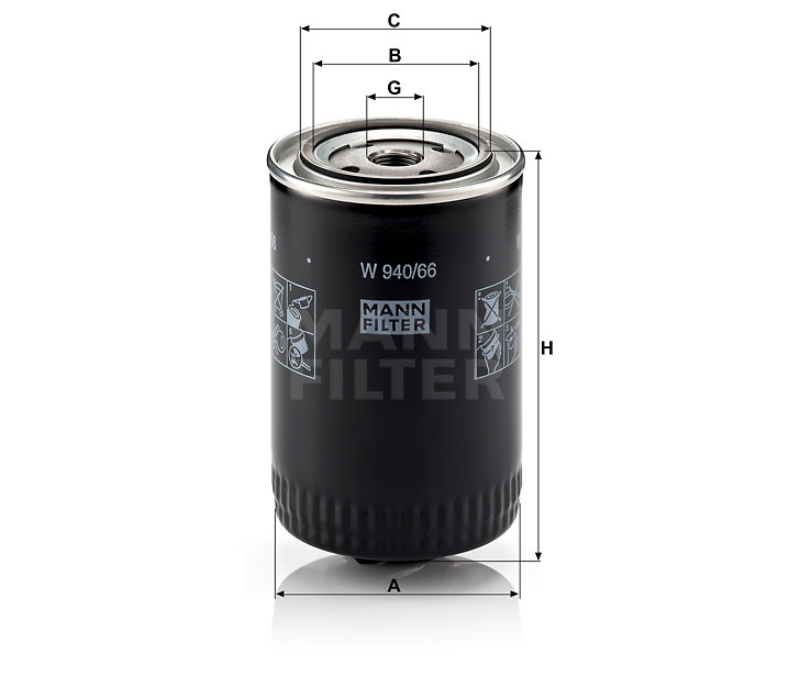 MANN OLEJOVÝ FILTR W 940/66