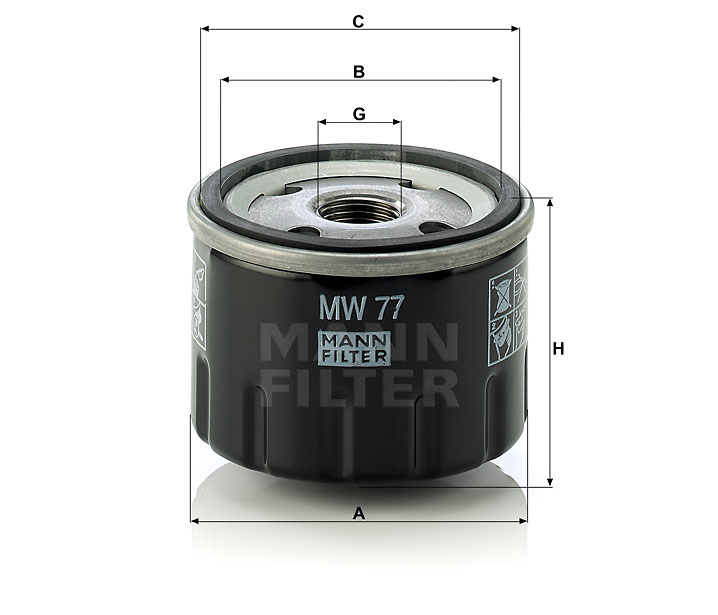 MANN OLEJOVÝ FILTR MW 77