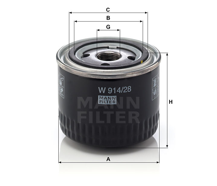 MANN OLEJOVÝ FILTR W 914/28