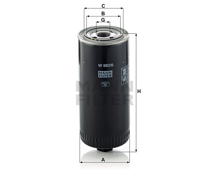 MANN OLEJOVÝ FILTR W 962/6