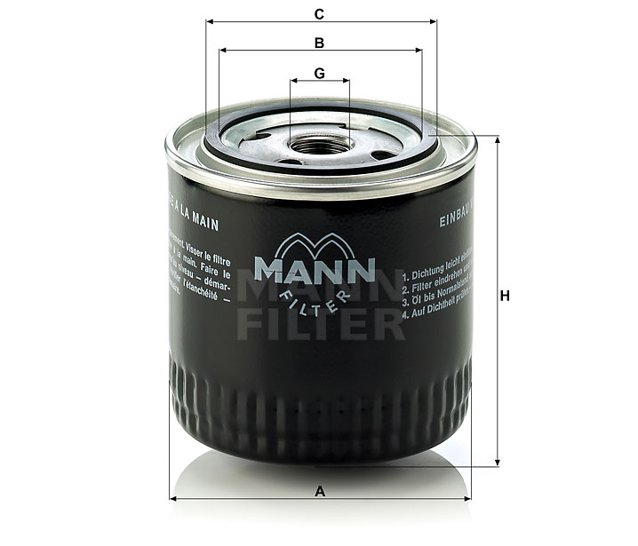 MANN OLEJOVÝ FILTR W 920/17