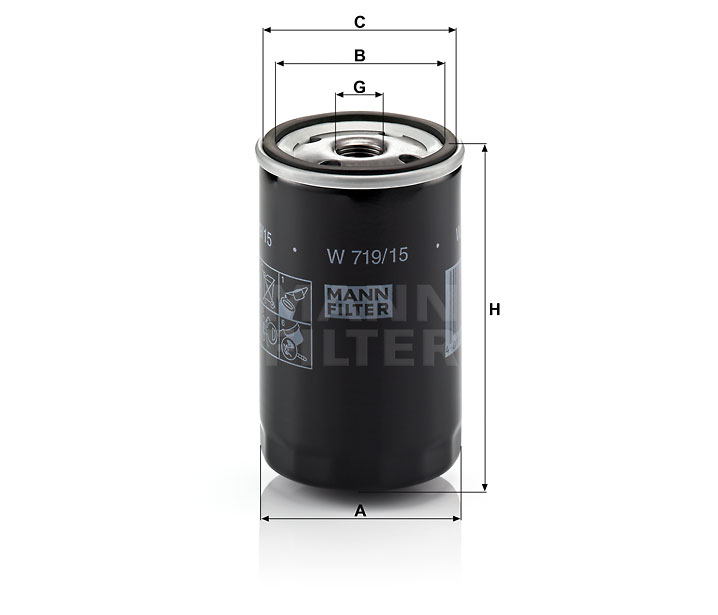 MANN OLEJOVÝ FILTR W 719/15