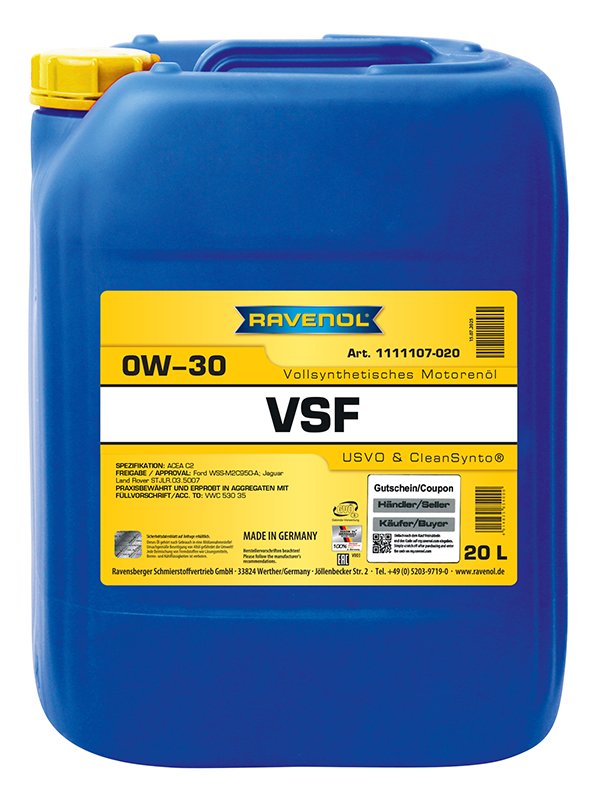 RAVENOL VSF 0W-30 USVO® 20L 